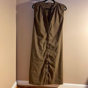 Vince Linen Midi Dress Size S